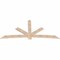 Ekena Millwork Alberta Smooth Timber Gable Bracket, Douglas Fir, 96"W x 44"H x 1 1/2"D x 5 1/2"F, 11/12 Pitch GBW096X44X0206ALB00SDF - alternate 2